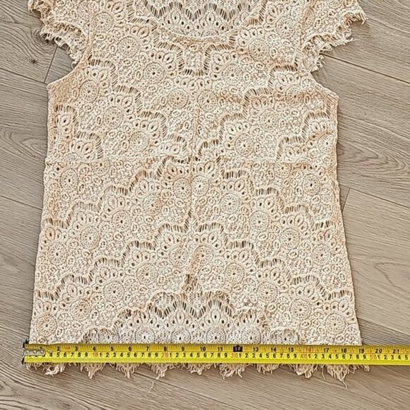 Dulcie Whimsical Fairycore Crochet Lace Blouse - Picture 9 of 9